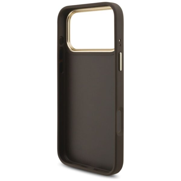 GUESS case for IPHONE 17 Pro Max GUHCP17XP4G4BCSW (PU W/ Big 4G Classic & Big Strap Metal Buttons) brown