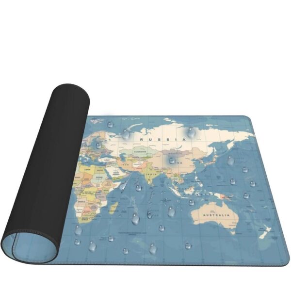 Mouse / keyboard pad "World map" 40 x 90 x 2 mm RC-K-1074 blue