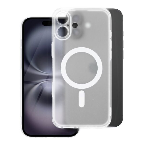FROST MAG COVER case with camera protection compatible with MagSafe for IPHONE 12 Pro frozen transparent