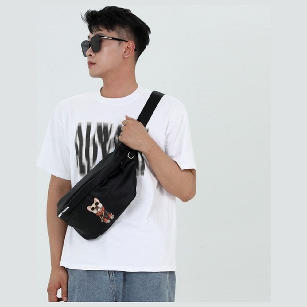 NIMMY crossbody GLASSES COOL DOG black