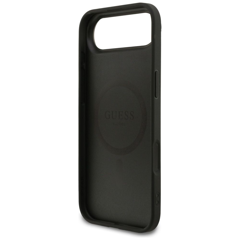 c644db09ed6395a40df1d6a6afadefa0 GUESS case for IPHONE 17 Air compatible with MagSafe GUHMP17MG4GFRK (PU 4G Ring Classic Logo) black