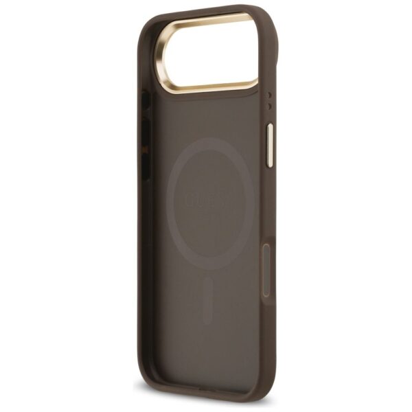 c6aed18792c1eba50228e97f9fde1dac GUESS case for IPHONE 17 Air compatible with MagSafe GUHMP17MPG4SEMCW (PU W/ 4G Stripe) brown