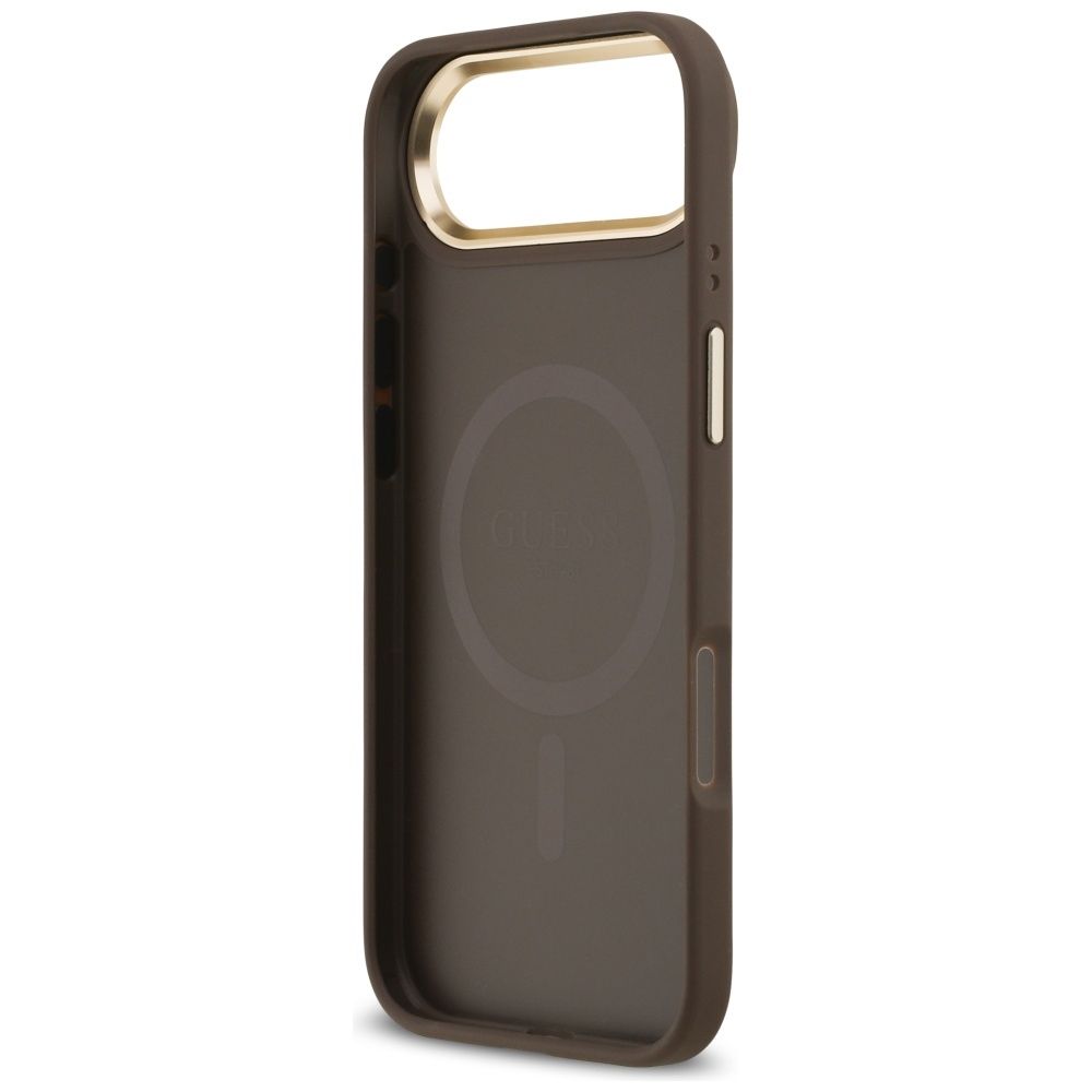 c6aed18792c1eba50228e97f9fde1dac GUESS case for IPHONE 17 Air compatible with MagSafe GUHMP17MPG4SEMCW (PU W/ 4G Stripe) brown