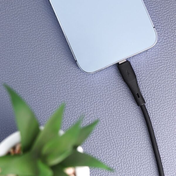 c761025a0e4297d0599ff48844bdfdcd FORCELL F-ENERGY C346 cable Type C to Lightning PD 3A 27W Silicone 1 m black