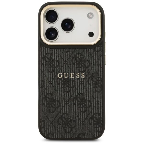 GUESS case for IPHONE 17 Pro compatible with MagSafe GUHMP17LP4MSEGCK (PU 4G W/ Classic) black