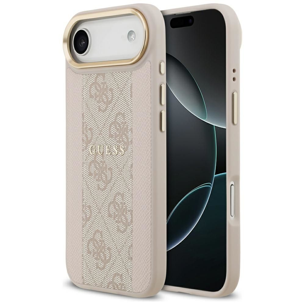 c8ca4c3b0c400fb2b624af4f450366d1 GUESS case for IPHONE 17 Air compatible with MagSafe GUHMP17MPG4SEMCP (PU W/ 4G Stripe) pink