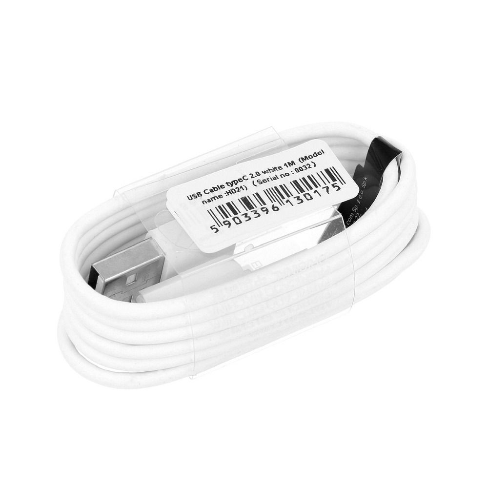 cc6e9a1020d1eba36ffbd910b78fc8bd Cable USB A to Type C 2.0 HD21 1A 1 m white