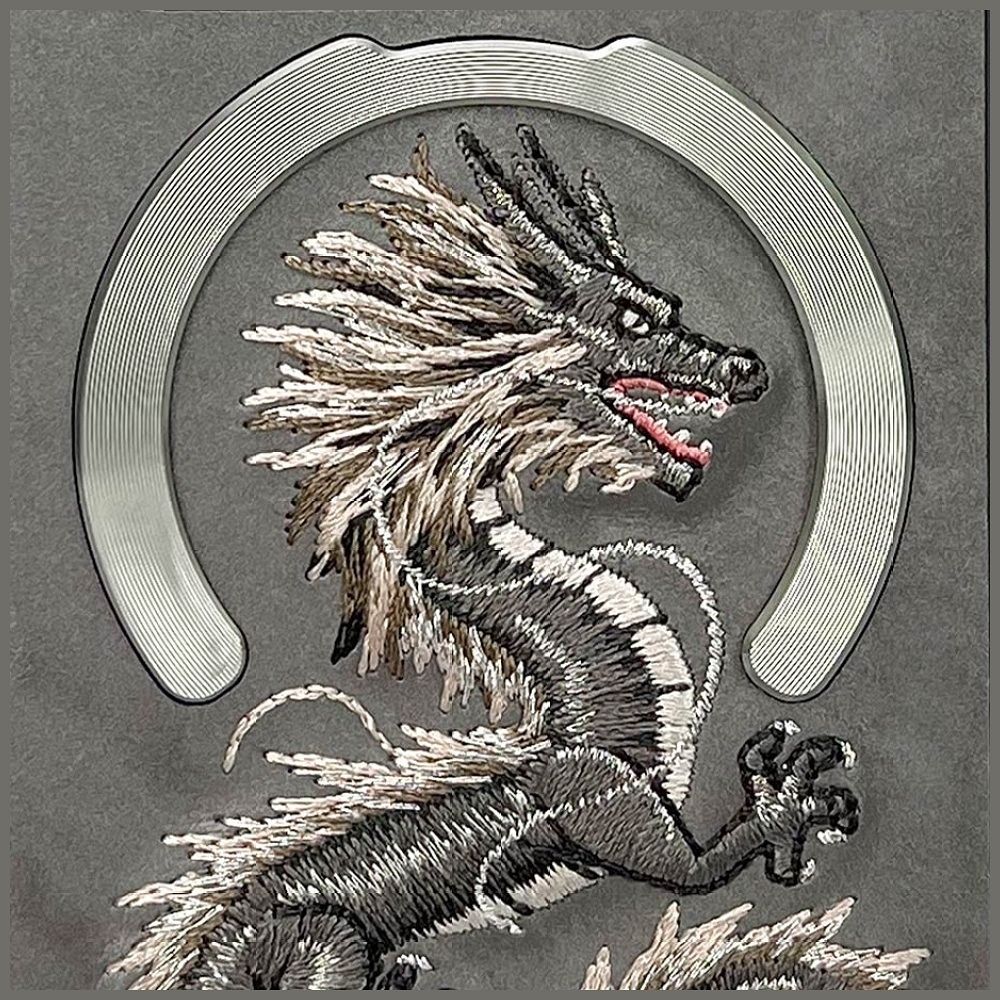 NIMMY case DRAGON compatible with MagSafe for IPHONE 16 Pro gray