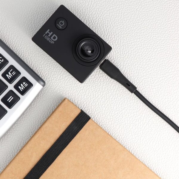 FORCELL F-ENERGY C341 cable USB A to Micro USB QC3.0 2,4A 18W Silicone 1 m black