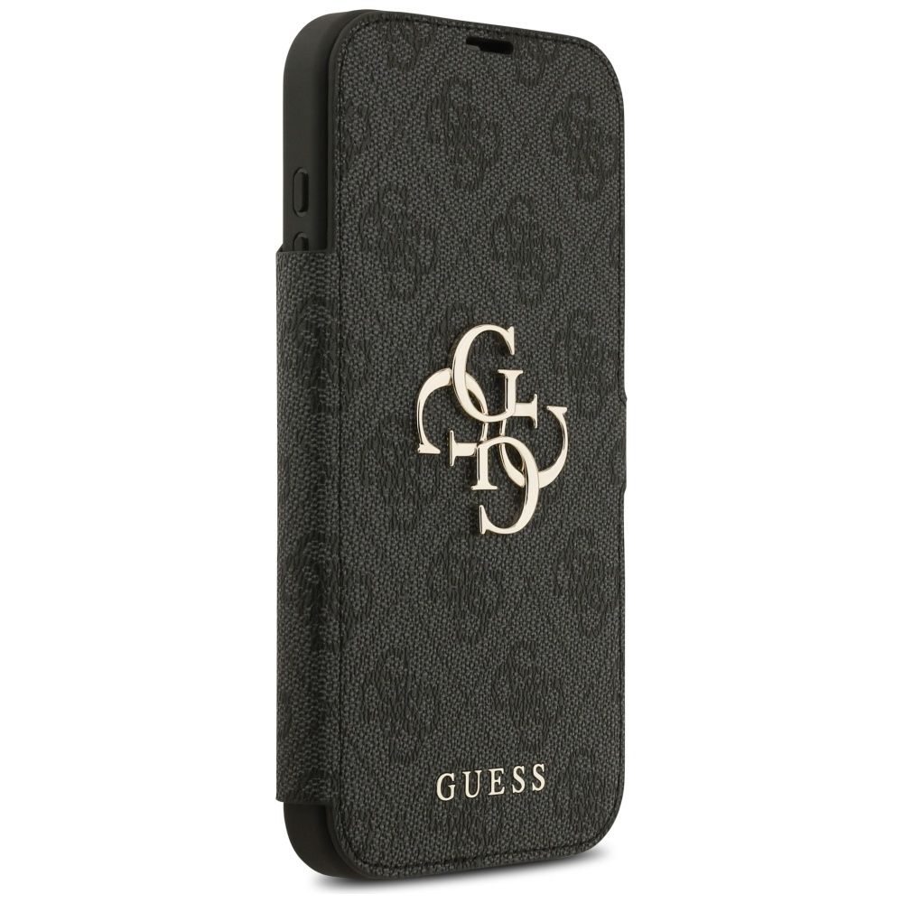 cddec9f6d2d17b82e09cfbedeb1666ec GUESS book case for IPHONE 17 Pro Max GUBKP17X4GMGGR (PU 4G Metal Logo) black
