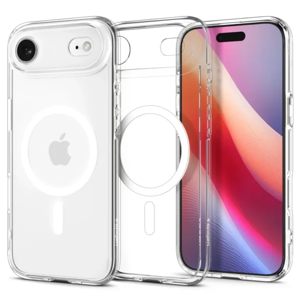 ce93f9a383287c57a23e88c649a4d8d0 SPIGEN case ULTRA HYBRID MAG compatible with MagSafe for IPHONE 17 Air clear white