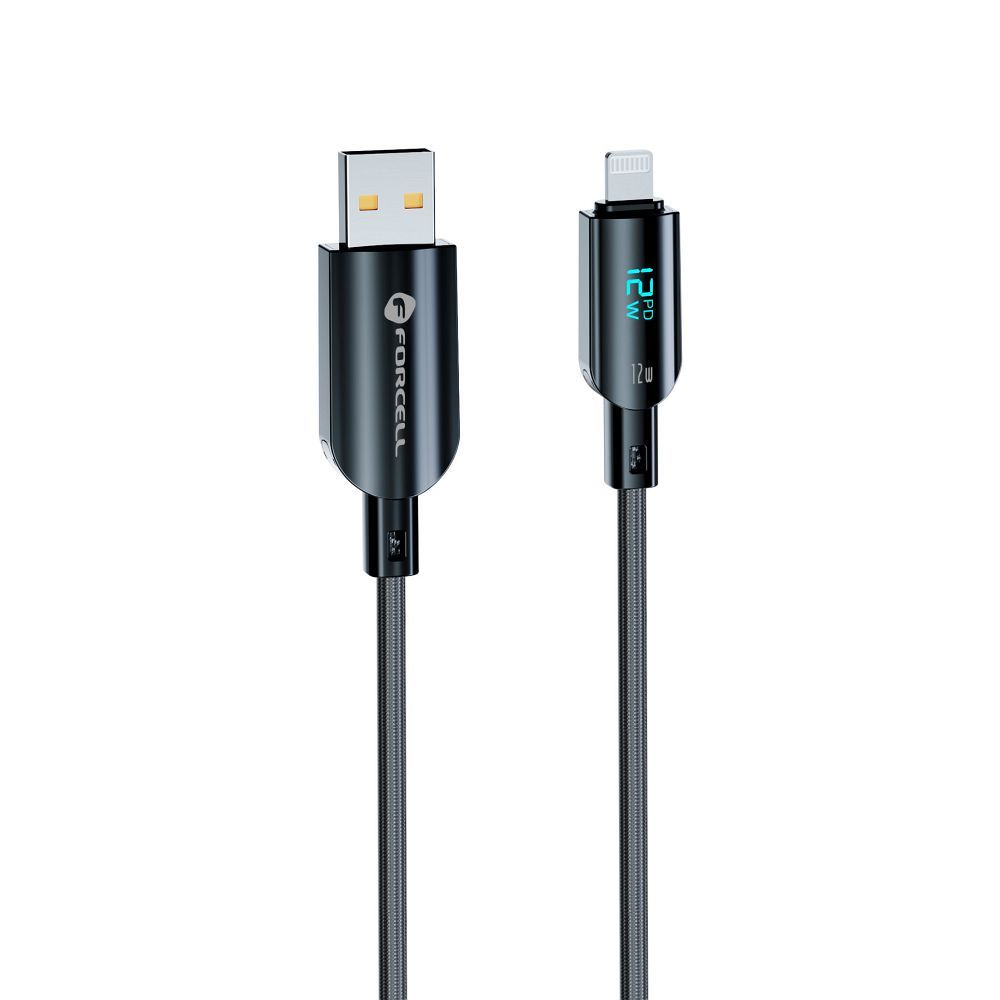 FORCELL F-ENERGY C273 cable USB A to Lightning 2,4A 12W Digital 1,2 m black