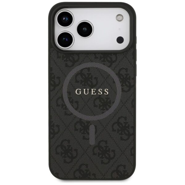d06cfa50dea20f18aa77620b36140328 GUESS case for IPHONE 17 Pro Max compatible with MagSafe GUHMP17XG4GFRK (PU 4G Ring Classic Logo) black