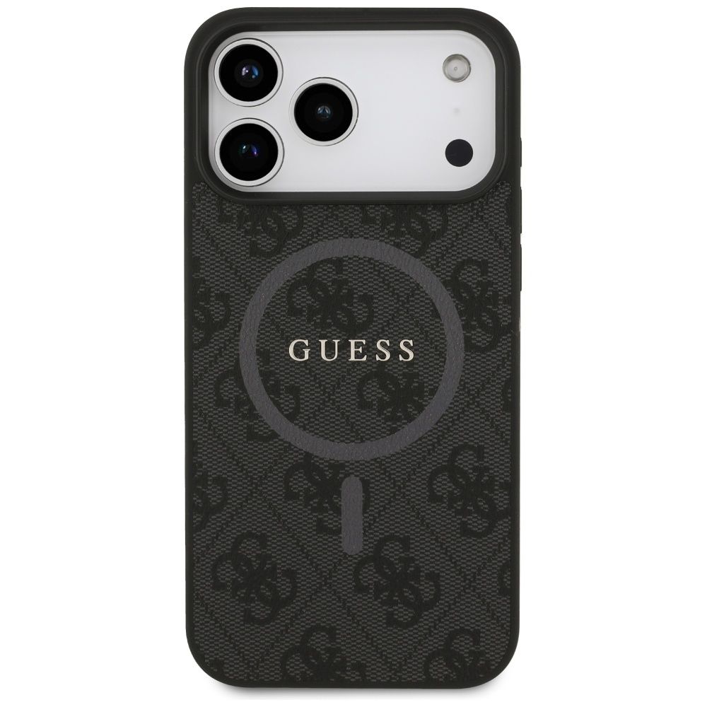 d06cfa50dea20f18aa77620b36140328 GUESS case for IPHONE 17 Pro Max compatible with MagSafe GUHMP17XG4GFRK (PU 4G Ring Classic Logo) black