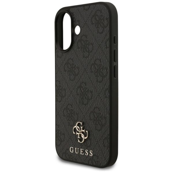 GUESS case for IPHONE 17 compatible with MagSafe GUHMP17SP4SM4MK (PU 4G Small 4G and Classic) black