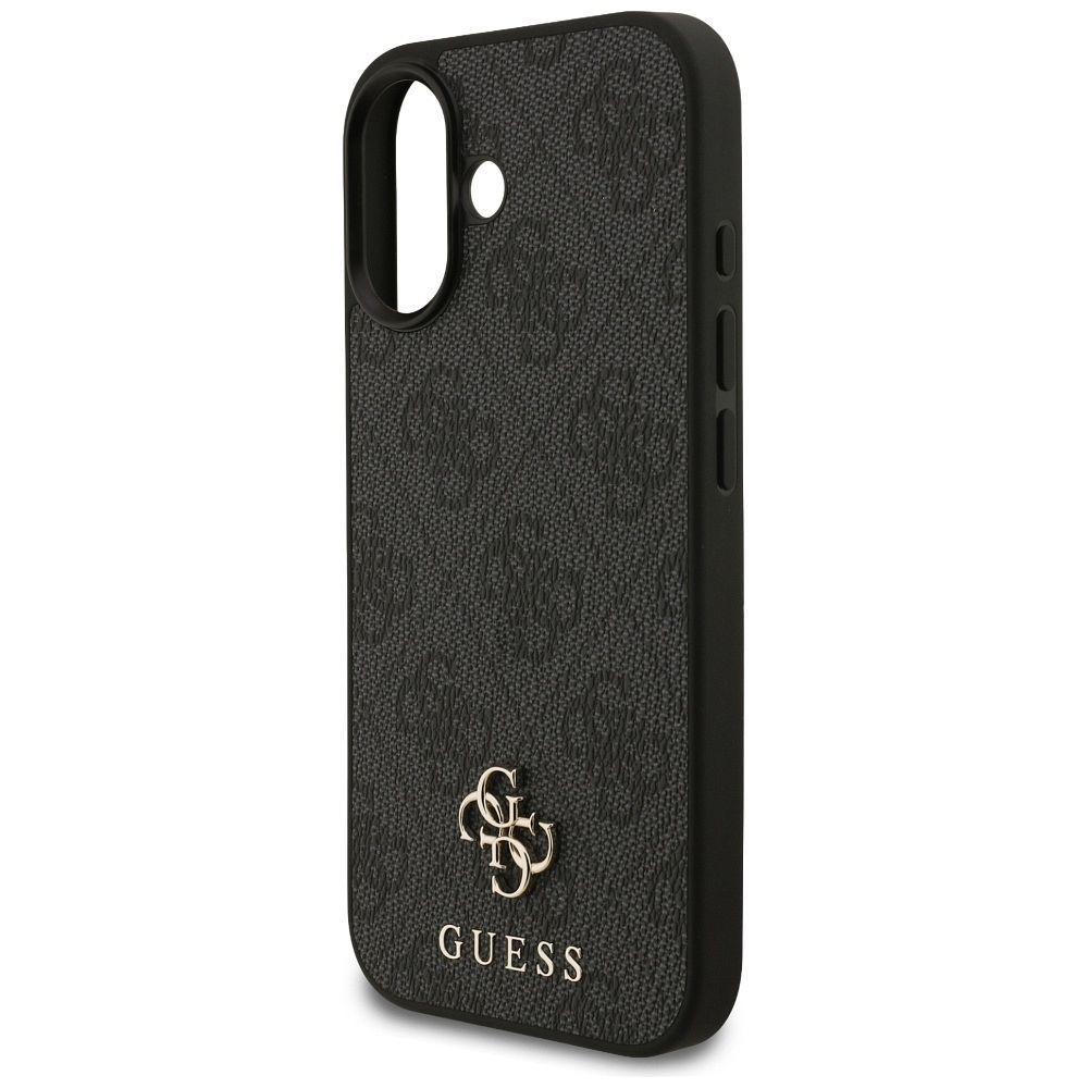 GUESS case for IPHONE 17 compatible with MagSafe GUHMP17SP4SM4MK (PU 4G Small 4G and Classic) black