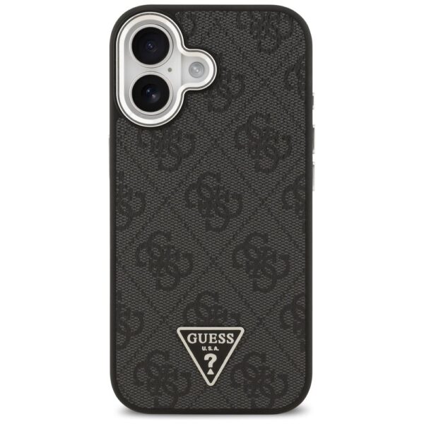 GUESS case for IPHONE 17 compatible with MagSafe GUHMP17SP4TSRCMK (PU 4G W/Triangle Logo SL) black
