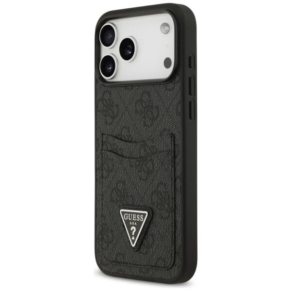 GUESS case for IPHONE 17 Pro Max GUHCP17XP4TPK (4G Double Card Triangle) black