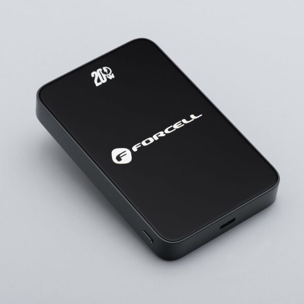 d52cbdaf690f4871ca922cc1c8e64921 Powerbank compatible with MagSafe Forcell F-Energy SuperSlim F10K8 QC4.0 PD3.0 15W 10000 mAh black