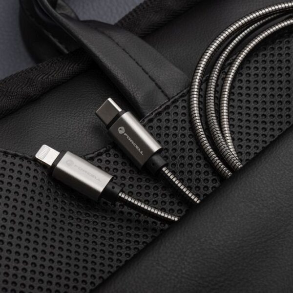 FORCELL F-ENERGY Metal C238 cable Type C to Lightning PD 3A 27W 1 m silver