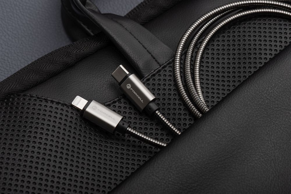 FORCELL F-ENERGY Metal C238 cable Type C to Lightning PD 3A 27W 1 m silver