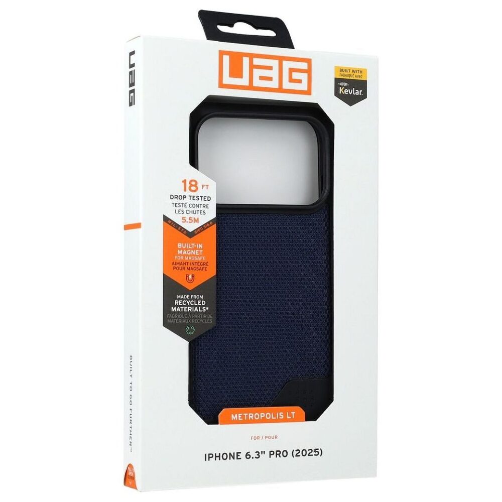 d9a4f6723bc354680bebb051aa28f3a8 UAG Urban Armor Gear case METROPOLIS LT compatible with MagSafe for IPHONE 17 Pro kevlar mallard