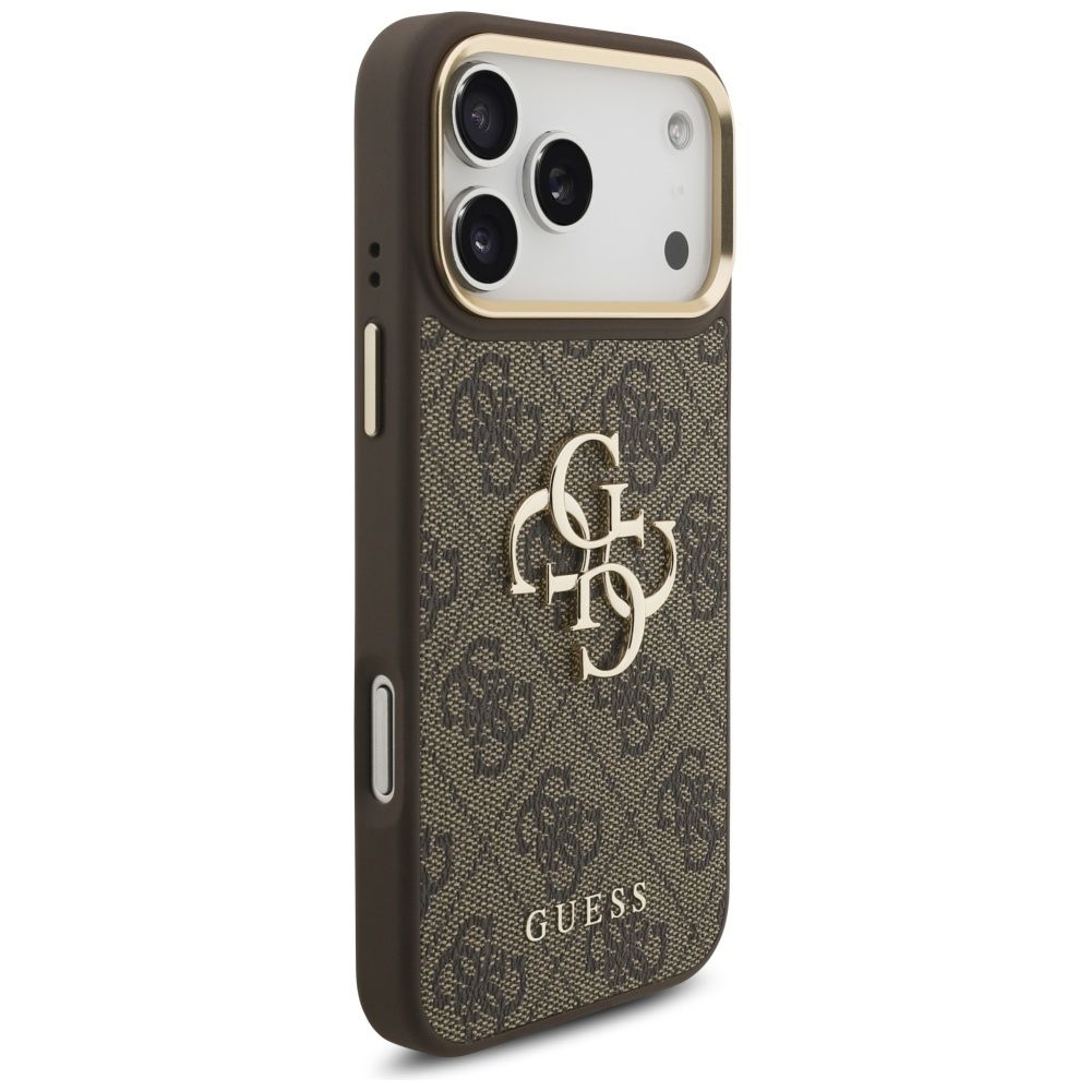 db65574bc29f9fc894f66837958bd3ee GUESS case for IPHONE 17 Pro Max GUHCP17XP4G4BCSW (PU W/ Big 4G Classic & Big Strap Metal Buttons) brown