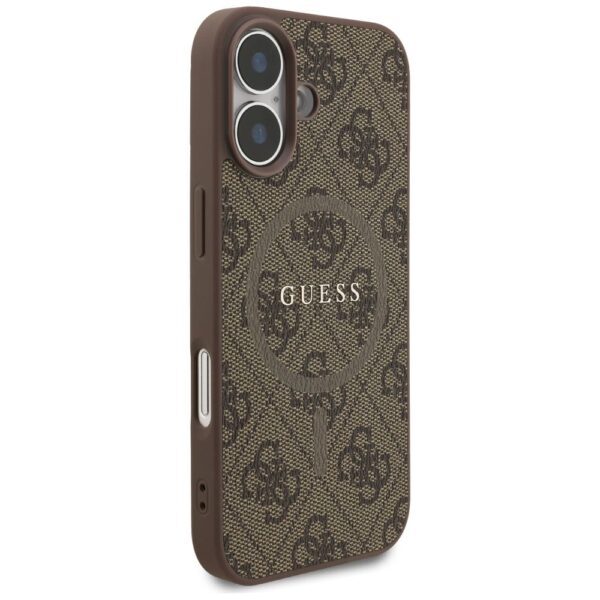 dbd00c789baeff972c5daf9039c067fe GUESS case for IPHONE 17 compatible with MagSafe GUHMP17SG4GFRW (PU 4G Ring Classic Logo) brown