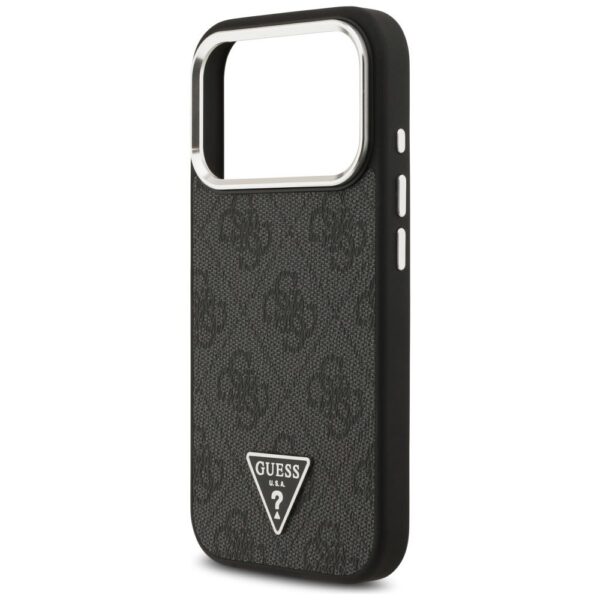 dbd5e9ff515622d26a947c28241a0397 GUESS case for IPHONE 17 Pro compatible with MagSafe GUHMP17LP4TSRCMK (PU 4G W/Triangle Logo SL) black