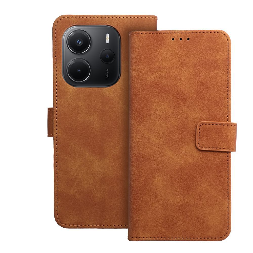 dc773d92916b4b8033532a8738b762c1 TENDER Book Case for XIAOMI Redmi Note 14 4G (GLOBAL - 164,84mm x 78,15mm x 8,16mm) brown