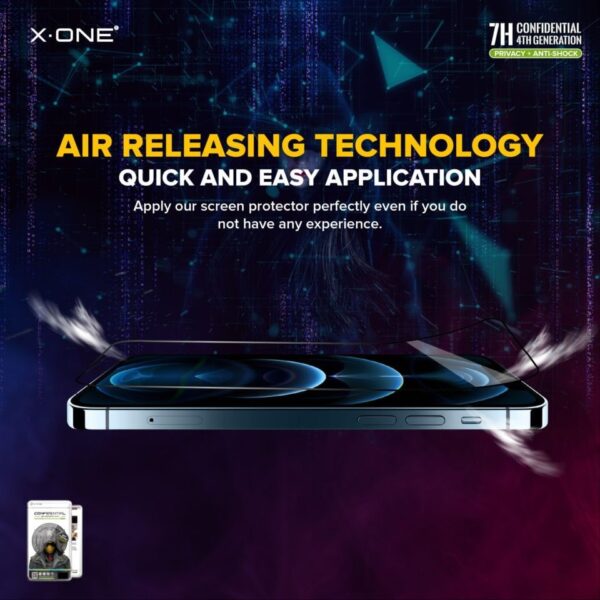 X-ONE Extreme Shock Eliminator 4th gen. Privacy - for iPhone 14 Pro