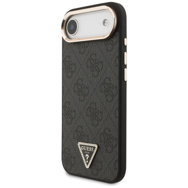 dd6b2961f46b1a4181a65df8927a5778 GUESS case for IPHONE 17 Air compatible with MagSafe GUHMP17MP4GTDGMK (4G PU W/ Triangle Logo) gold black
