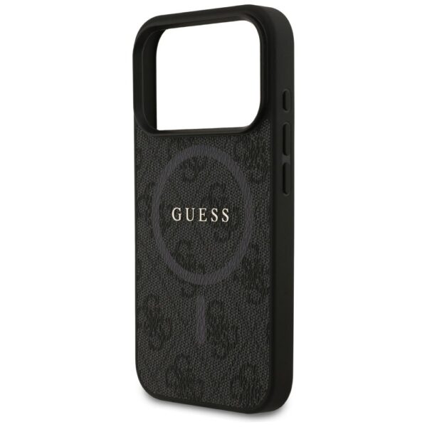dd98c987bb1055a9e9b39d9034e23c36 GUESS case for IPHONE 17 Pro compatible with MagSafe GUHMP17LG4GFRK (PU 4G Ring Classic Logo) black