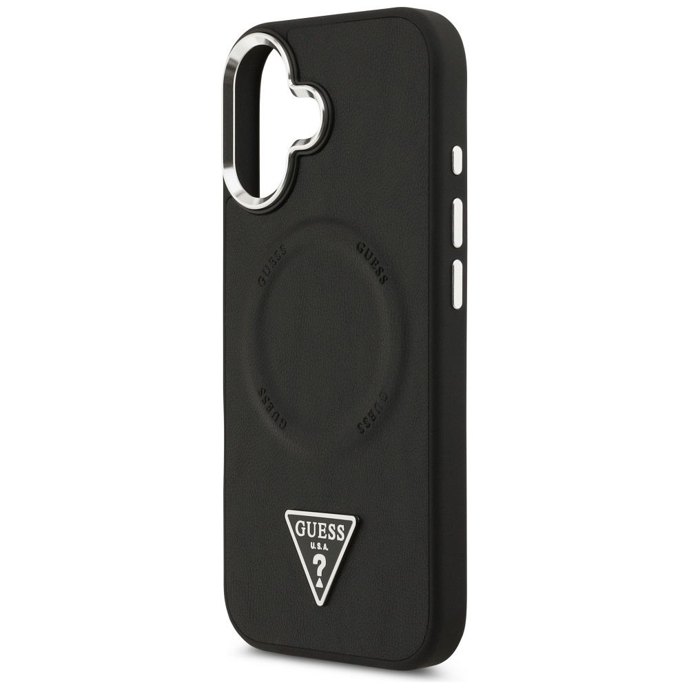 de4e4ad5ef53775e386c23de04650331 GUESS case for IPHONE 17 compatible with MagSafe GUHMP17SPSDTSCMK (PU W/ Triangle Logo) black
