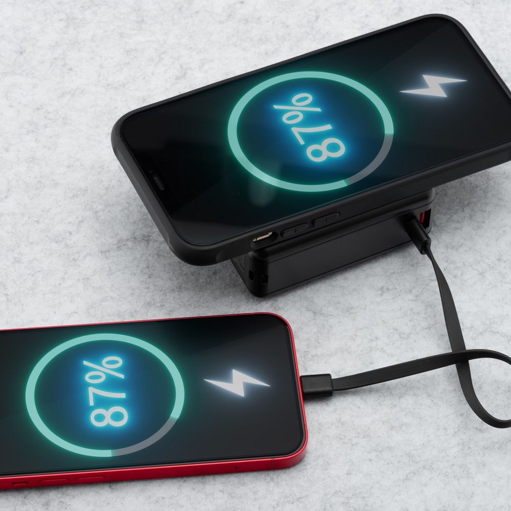 FORCELL F-ENERGY multifunctional charger 45W 6in1 with USB A and USB C sockets, power bank 15000mAh and wireless charging 15W