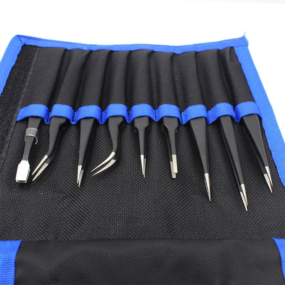 UF-TOOLS - ESD-9 Tweezers Set (9 pcs)