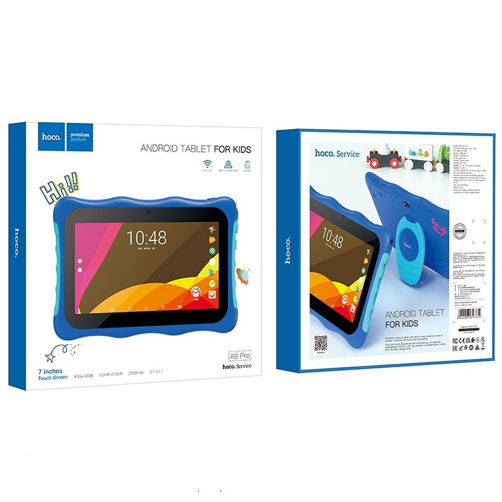 HOCO tablet 7" RAM 4.32GB KIDS A9 Pro blue