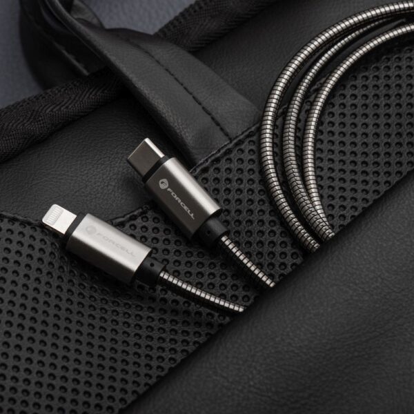 FORCELL F-ENERGY Metal C238 cable Type C to Lightning PD 3A 27W 2 m silver