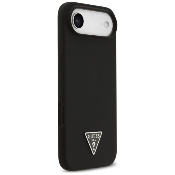 GUESS case for IPHONE 17 Air compatible with MagSafe GUHMP17MSCTRLMK (Silicone W/ Triangle Logo) black