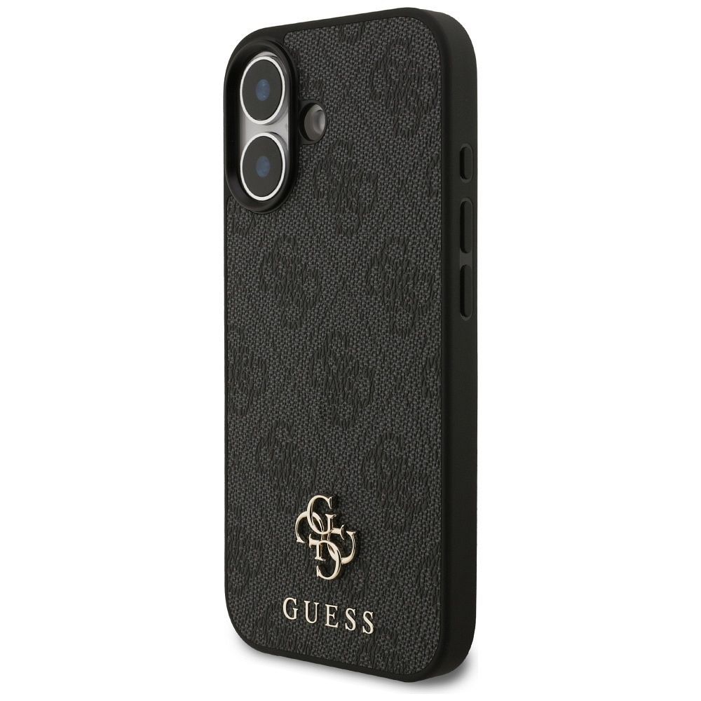 GUESS case for IPHONE 17 compatible with MagSafe GUHMP17SP4SM4MK (PU 4G Small 4G and Classic) black
