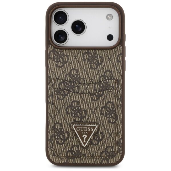 GUESS case for IPHONE 17 Pro Max GUHCP17XP4TPW (4G Double Card Triangle) gold