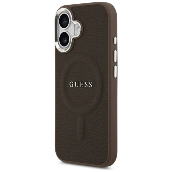 e2fbf0647f158f8cf8e833bf06000f44 GUESS case for IPHONE 17 compatible with MagSafe GUHMP17SPSAREGSW (PU W/ Classic Logo) brown