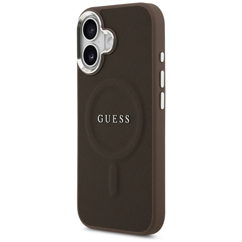 e2fbf0647f158f8cf8e833bf06000f44 GUESS case for IPHONE 17 compatible with MagSafe GUHMP17SPSAREGSW (PU W/ Classic Logo) brown