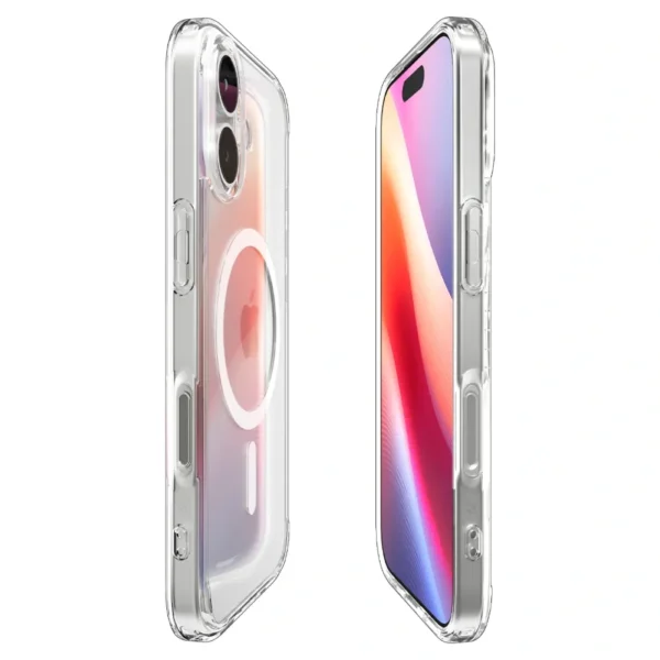 e4cf20bc5ee0249b8d46f39dfb2aff91 SPIGEN case ULTRA HYBRID MAG compatible with MagSafe for IPHONE 17 clear white
