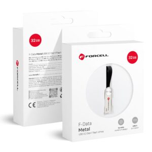 FORCELL F-DATA pendrive Metal 32GB USB3.2 Gen 1 (USB A) silver