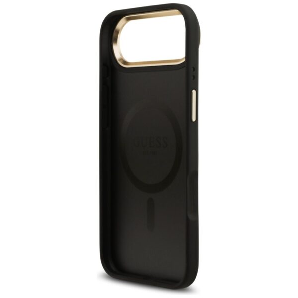 GUESS case for IPHONE 17 Air compatible with MagSafe GUHMP17MP4MSEGCK (PU 4G W/ Classic) black