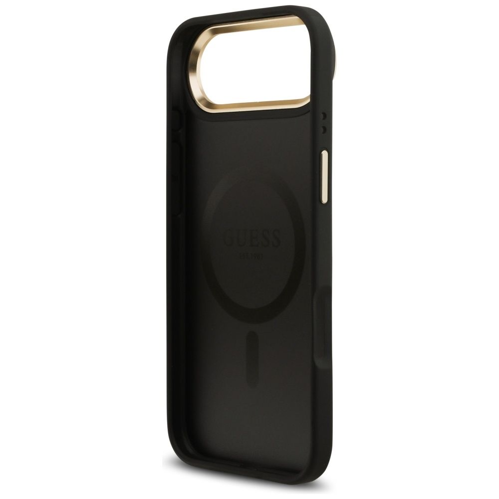 GUESS case for IPHONE 17 Air compatible with MagSafe GUHMP17MP4MSEGCK (PU 4G W/ Classic) black