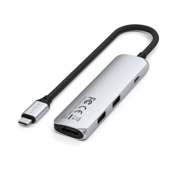 SATECHI adapter HUB 4in1 Type C ST-P4SS silver