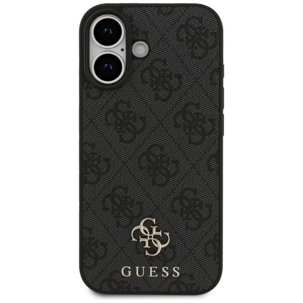 GUESS case for IPHONE 17 compatible with MagSafe GUHMP17SP4SM4MK (PU 4G Small 4G and Classic) black