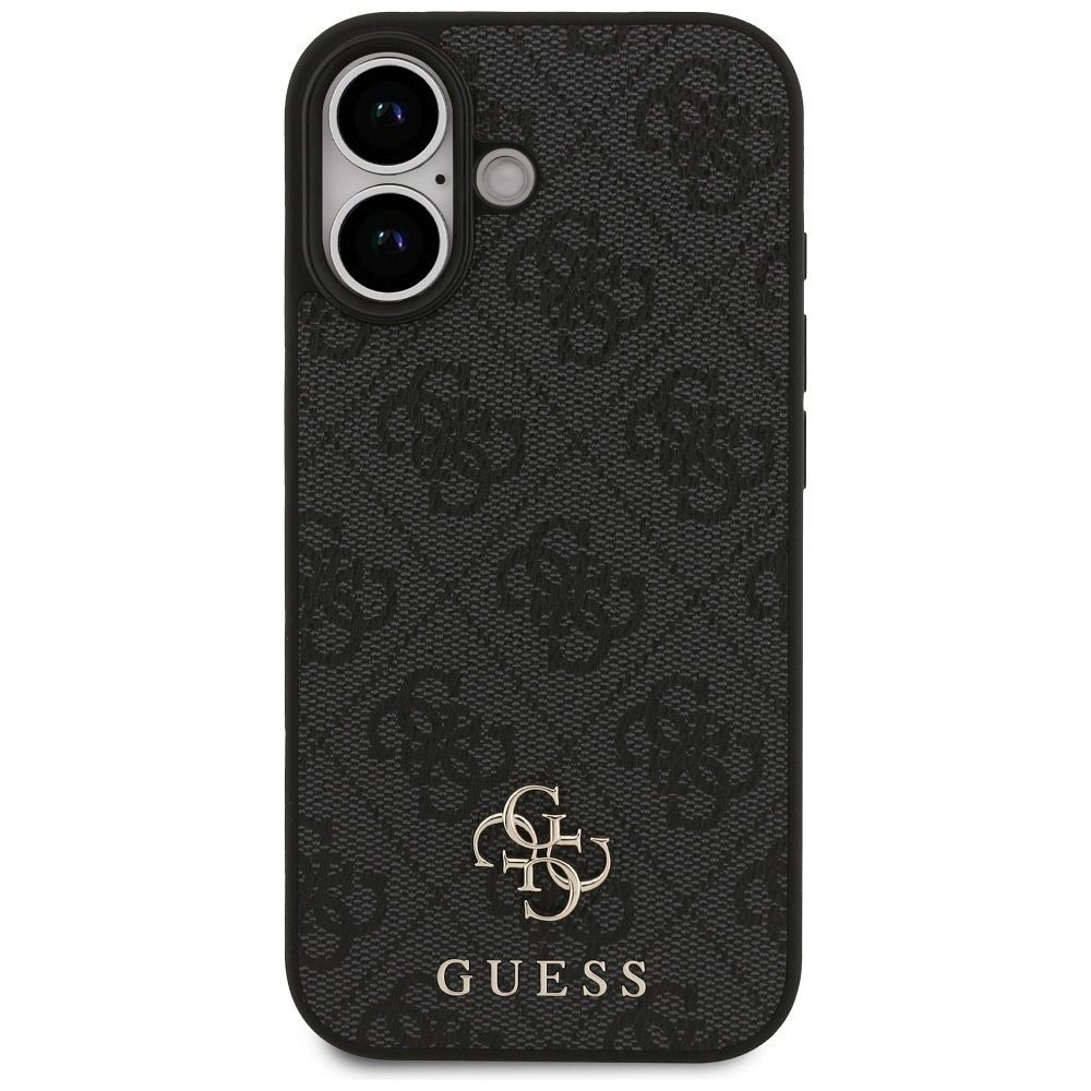 GUESS case for IPHONE 17 compatible with MagSafe GUHMP17SP4SM4MK (PU 4G Small 4G and Classic) black
